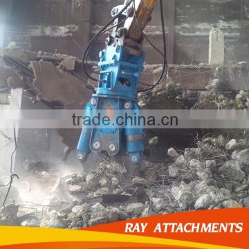 Demolition machine wider jaw hydraulic pulverizer, excavator concrete pulverizer