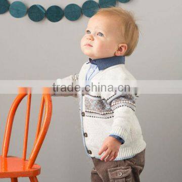 DB1166 dave bella 2014 autumn winter toddlers sweater infant clothes baby cardigan baby sweater baby outwear baby cardigan