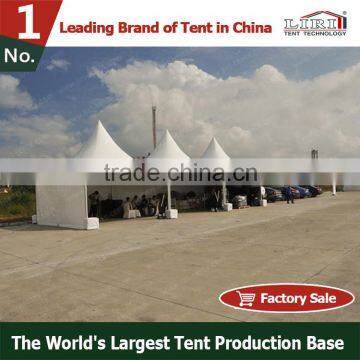 3X3 white pagoda style tent with sides for outdoor exhibition