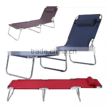 High Quality Adjustable Camping Bed With Backrest And Pillow