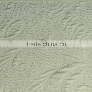 plain dyed fashion spandex 95 polyester 5%sp leaf pattern jacquard fabric