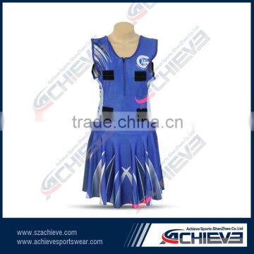 Wholesale Custom Polyester Sublimation Netball Uniform