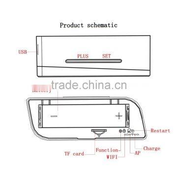 Android & IOS System Phone 160 Degree Alarm Clock Camera P2P Camera Wifi Hidden Camera Wifi Spy Camera Wifi photo-2