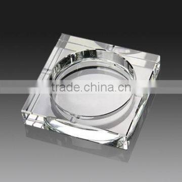 Wholesale k9 glass crystal engraved factory large crystal ashtray