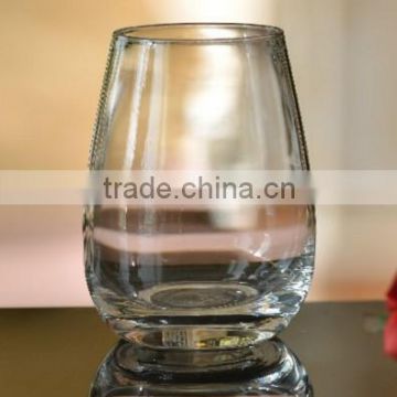 Stemless Etched Wine Glasses with Your Company Logo