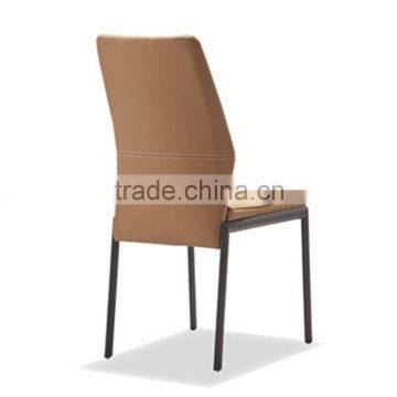 Z656-2 Modern Leather Metal Chair For Dining Room photo-3
