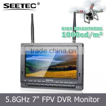 Wireless audio video transmitter receiver system 7 inch fpv monitor low price helicopter toy