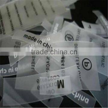 High Quality TPU Size Label