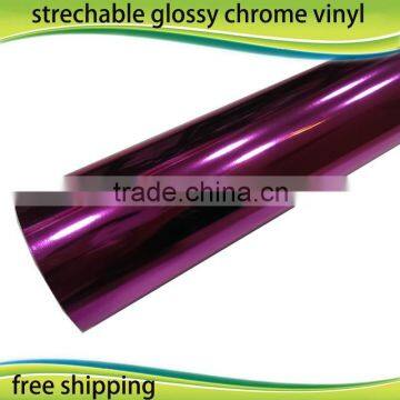 auto parts vinil de carros vermelho metalizado cromado chrome wrap film 1.52*30m