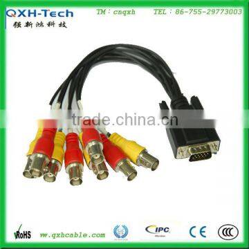 high quality DVI 24+5 male to BNC*8 female