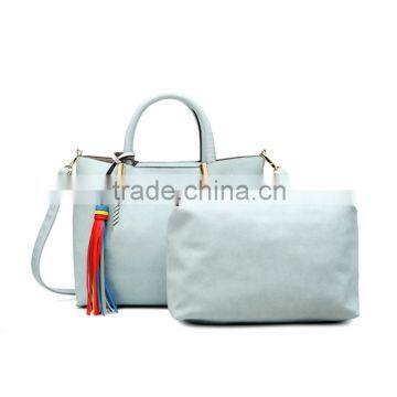 Dongguan Factory Fashion Ladies Handbag Wholesale Leather Set Handbag photo-2