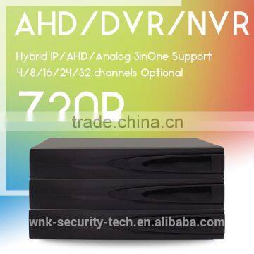 Cheap CCTV H.264 optional 4ch 8ch 16 channel hi-tech hybrid AHD DVR and analog DVR