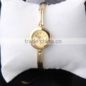 Gold colour geneva womens wrist watch