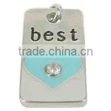 wholesale metal alphabet pendants for bracelet,any design