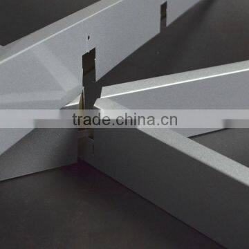 SGS Tested Roller Coated Aluminum Suspended Triangle Grid Ceiling Open Grid Ceiling photo-2
