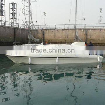9.8m High Speed Fiberglass Have Hard Roof Cabin Passenger Car Ferry