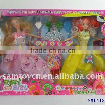 11.5" fashion girl doll set with accessory