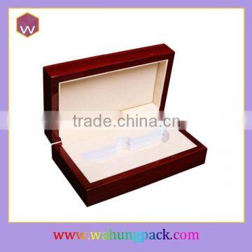 Custom Logo New Design Pen Box Wood With Red Glossy Finish (Wh-1838)