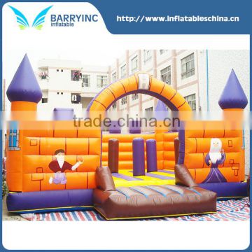 0.6~0.9 mm PVC tarpaulin hot sale inflatable bouncy castle paint ,inflatable jumping house