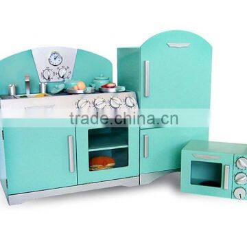 School Kids Wooden Pretend Play Kitchen Set