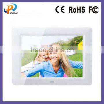 8" inch(10/12..) LCD/LED photo album 1080p hd video picture frame CE/ROHS slim digital frame MP4/AVI SD card digital photo frame