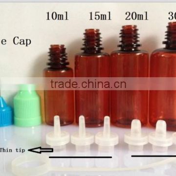 hot selling 10ml pet amber need tip bottles for e liquid new arrival