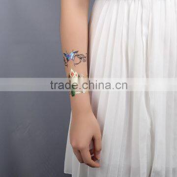 body surface tattoo sticker , diamond gem foil gold tattoo sticker