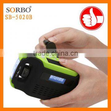 2016 Trending Products Dynamo Digital Display LED Torch AM/FM Solar Rechargable Radio Flashlight photo-4