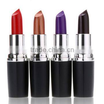 Wholesale High Quanlity Sexy Safe Black Purple Colors Brands Natural Matte Waterproof Lipstick photo-3