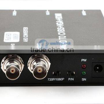 Signal to HDMI/VGA/BNC With 720P/80P 25/30Hz US/EU/UK/AU Plug Black HD AHD Video Converter photo-2