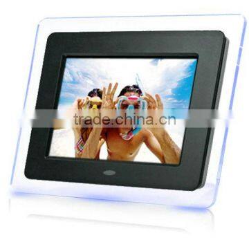 colorful 7 inch digital photo frame for commemoration day