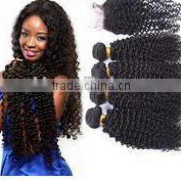 Best Selling Hair Afro Kinky Straight / Kinky Curly Human Hair Weave