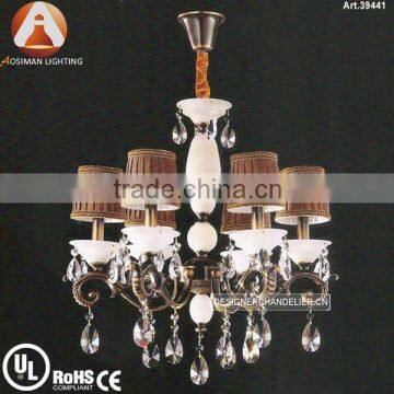 6 Light Antique Crystal Light with Clear Crystal