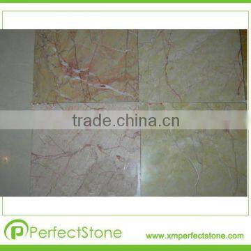 Chinese color Cream Yellow Red marble tiles for floors