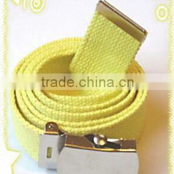 New Pale Yellow Canvas Belt