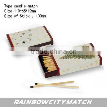 export candle matches for fefstival and promotional with colorful logo printing                        
                                                Quality Choice