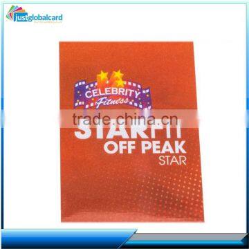 High glass full color printed white inkjet printable pvc plastic id card