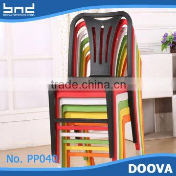 Modern garden dine plastic stacking chairs