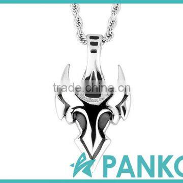 New Arrival Titanium Steel Pendant Soldier Shield Pendant Necklace For Man Jewelry Wholesale