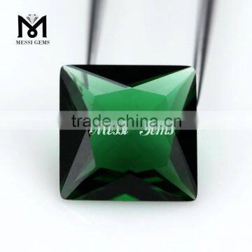 Green Tourmaline Faceted Loose Stone Square 10 X 10 Glass Gems