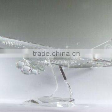 Crystal Airplane,plane model,crystal gift or souvenir