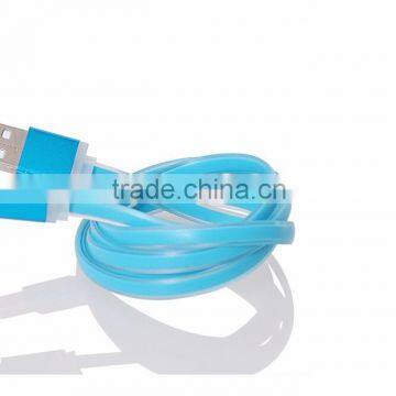 New Design Colorful TPE Round Noodles High Speed Micro Usb Cable Pigtail(OEM ODM)