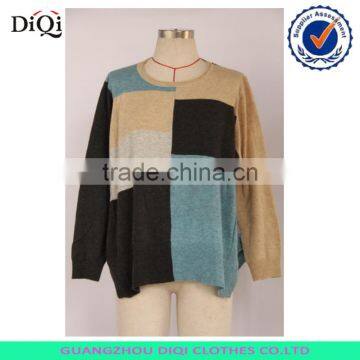 Casual women high quality Block sweater