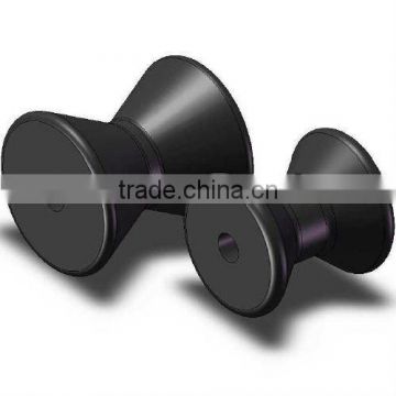 4" Black Rubber bow rollers for Boat Trailers