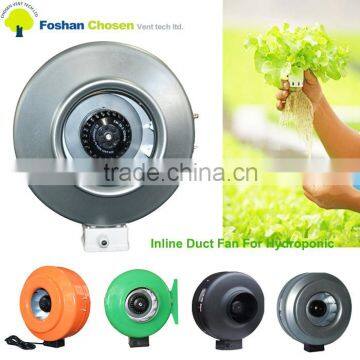 Greenhouse hydroponic duct inline fan