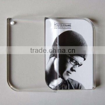 arrival round Acrylic Photo Frame,Magnet Acrylic Picture Frame,Clear Acrylic image Frame(R-1138