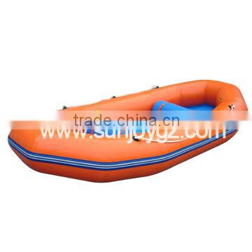 2016 Sunjoy 0.9mm pvc tarpaulin inflatable boat with electric motor