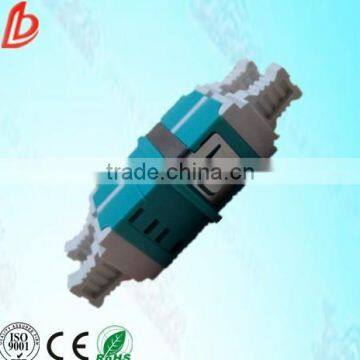 2 Port 10G OM3 Aqua LC/UPC Duplex Multimode Optical Fiber Adapters photo-2