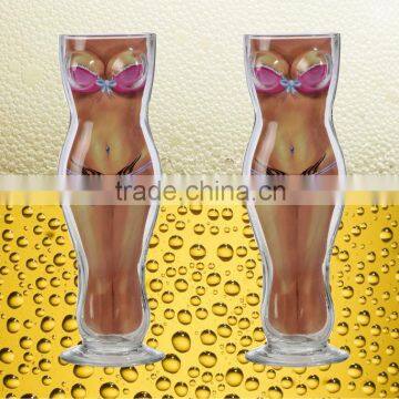 WOMAN SHAPED BEER GLASS