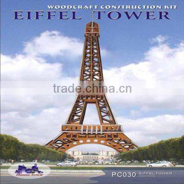 3D Wooden Puzzle - Eiffel Tower - Wood Craft - Self Construction Kit